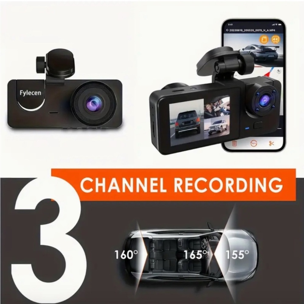 Dash Camera 4K Front & Rear Infrared Night Vision & 32GB SD Card - Picture 5 of 5